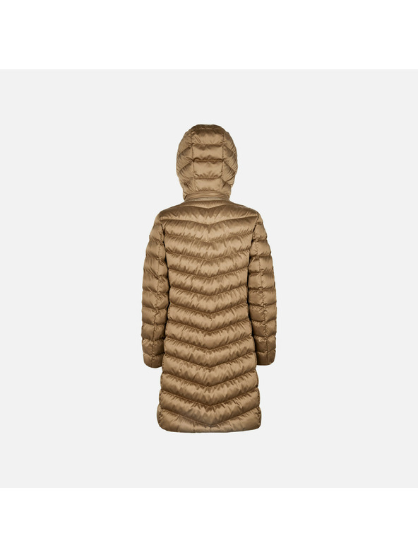 Geox Hellbraune Damen-Daunenjacke Geox Zosma