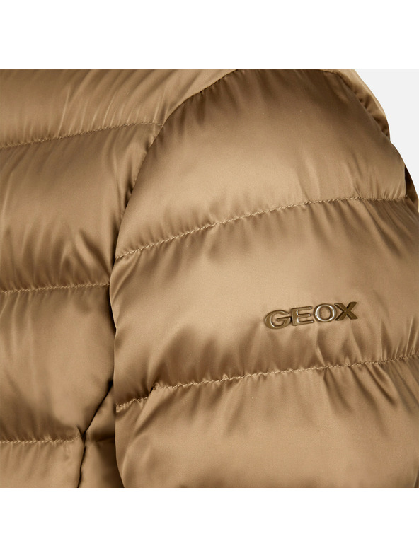 Geox Hellbraune Damen-Daunenjacke Geox Zosma