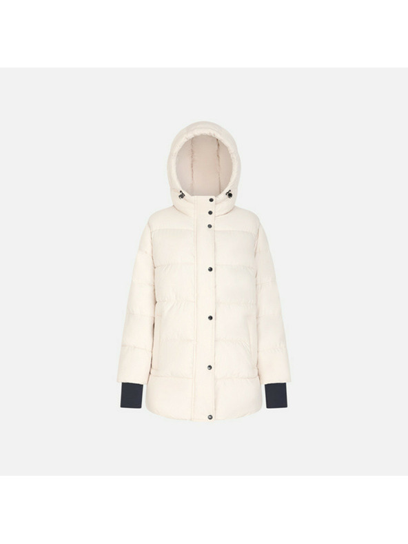 Geox Cremefarbene Damen-Daunenjacke Geox Spherica