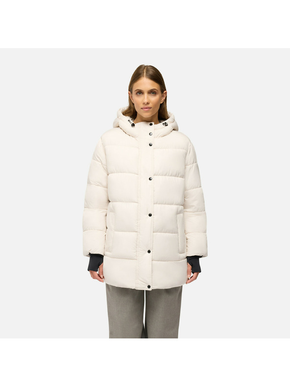 Geox Cremefarbene Damen-Daunenjacke Geox Spherica