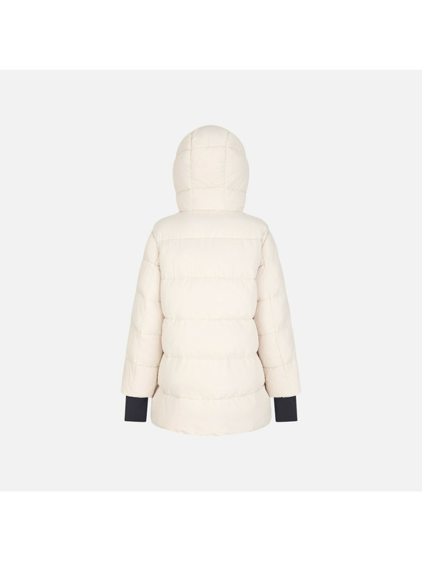 Geox Cremefarbene Damen-Daunenjacke Geox Spherica