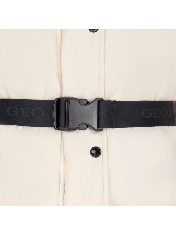 Geox Cremefarbene Damen-Daunenjacke Geox Spherica