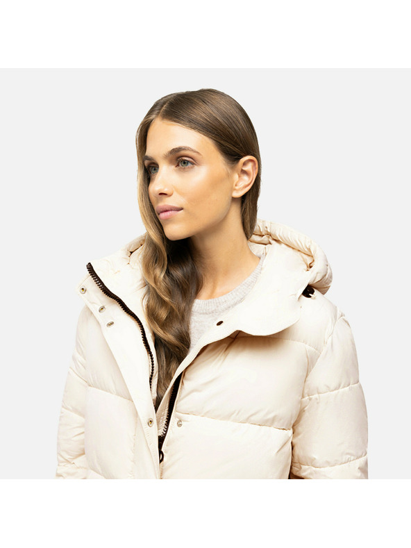 Geox Cremefarbene Damen-Daunenjacke Geox Spherica