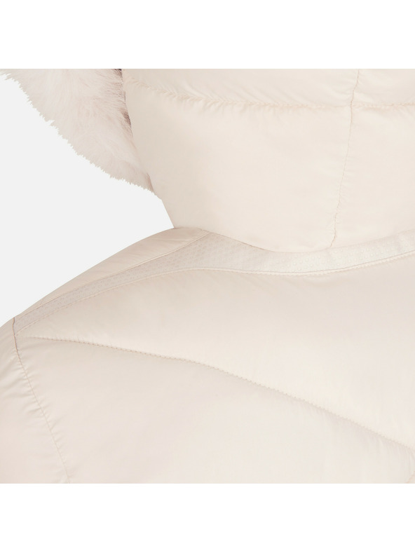 Geox Cremefarbene Damen-Daunenjacke Geox Backsie