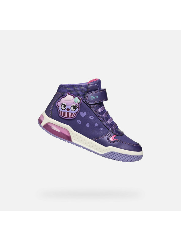 Geox Lila Mädchensneaker Geox Inek Girl