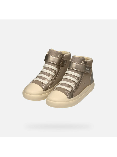 Geox Beige Mädchensneaker Geox Gisli Girl