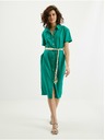 Orsay Grünes Damenkleid aus Leinen ORSAY