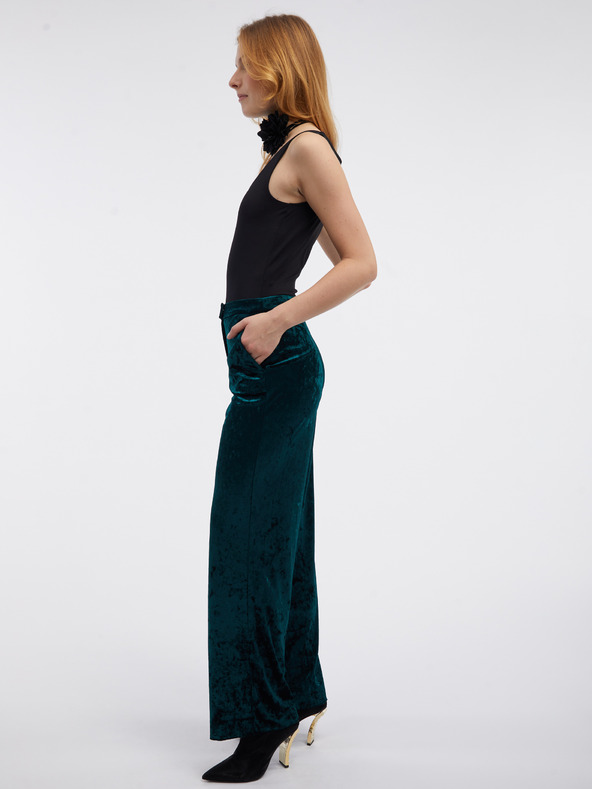 Orsay Grüne Damen-Samthose ORSAY