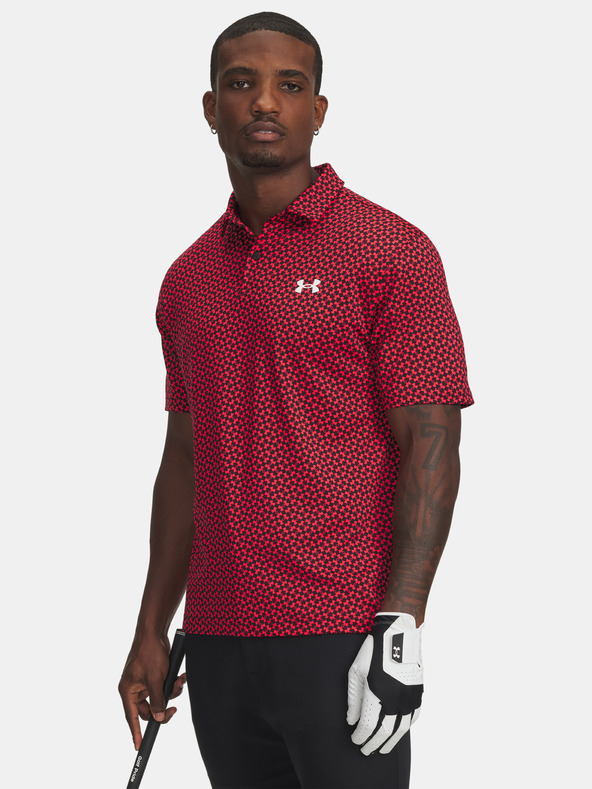Under Armour Herren-T-Shirt Under Armour UA T2G Printed Polo-RED