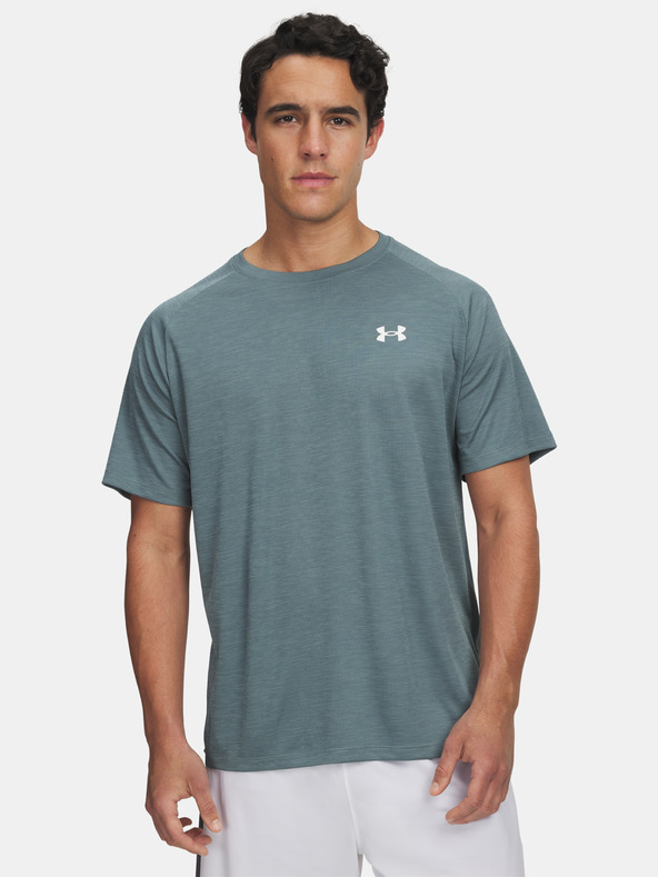 Under Armour Herren T-Shirt Under Armour UA Tech Textured SS-BLU