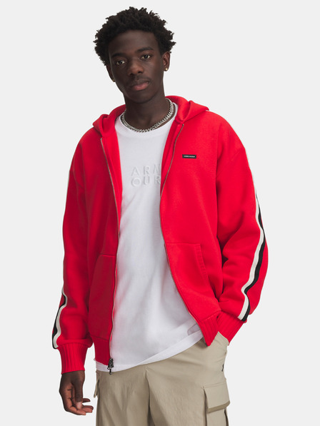 Under Armour Herren-Sweatshirt Under Armour UA Icon Heavy Rib FZ-RED