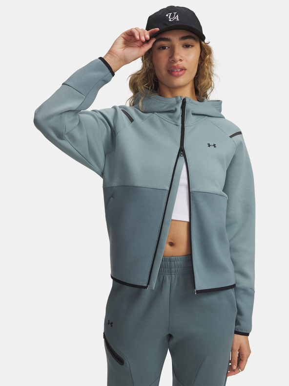 Under Armour Damen-Sweatshirt Under Armour Unstoppable Fleece FZ-GRN