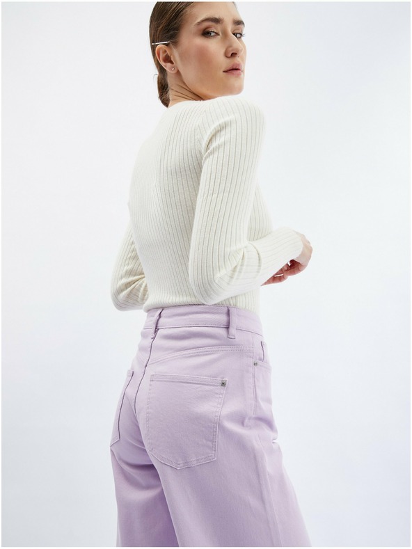 Orsay Hellviolette Damen-Jeans mit ausgestellter Passform ORSAY