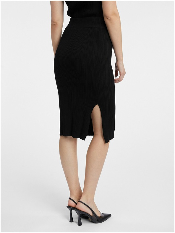 Orsay Schwarzer Damen-Pullover-Rock ORSAY