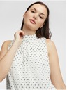 Orsay Weiße Damen-Polka-Dot-Bluse ORSAY