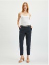 Orsay Dunkelblaue Damen-Chinohose mit Gürtel ORSAY