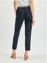 Orsay Dunkelblaue Damen-Chinohose mit Gürtel ORSAY