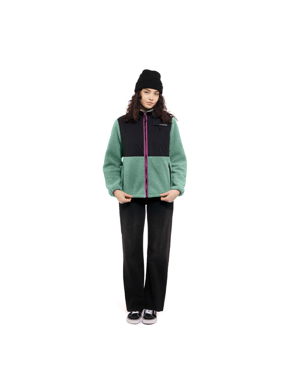 Horsefeathers Damen Fleece Sweatshirt Gema - iceberg green