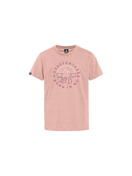 Horsefeathers Kinder T-Shirt Line Circle - lotus