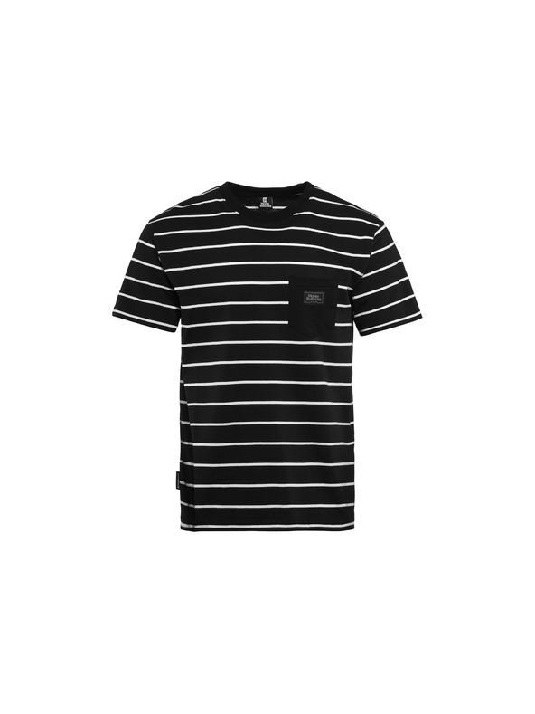 Horsefeathers T-Shirt Alpha - black stripes