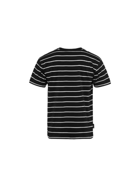 Horsefeathers T-Shirt Alpha - black stripes