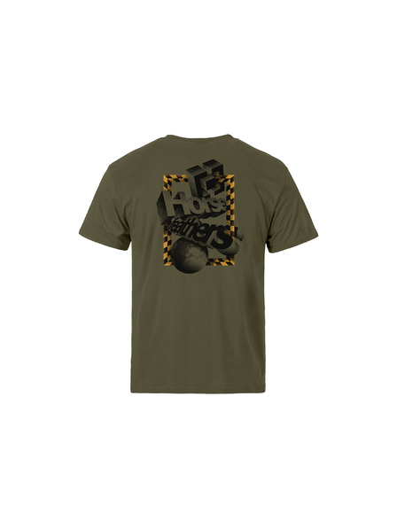 Horsefeathers T-Shirt Blocks - burnt olive