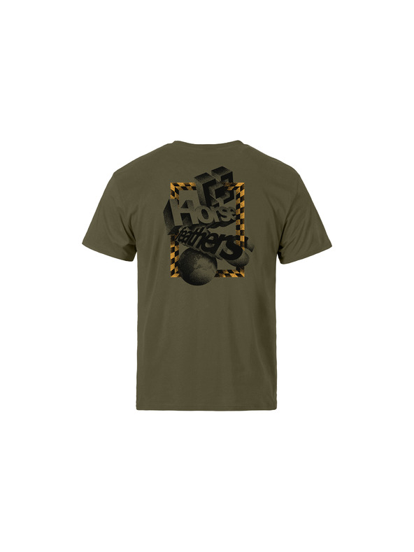 Horsefeathers T-Shirt Blocks - burnt olive