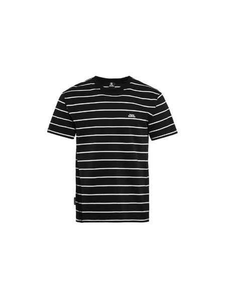 Horsefeathers T-Shirt Agent - black stripes