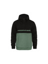 Horsefeathers Hoodie Fulton - black/iceberg green