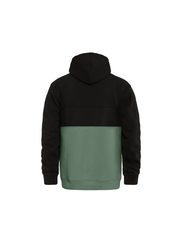 Horsefeathers Hoodie Fulton - black/iceberg green