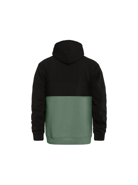 Horsefeathers Hoodie Fulton - black/iceberg green