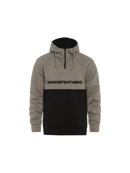 Horsefeathers Hoodie Fulton - taupe/black