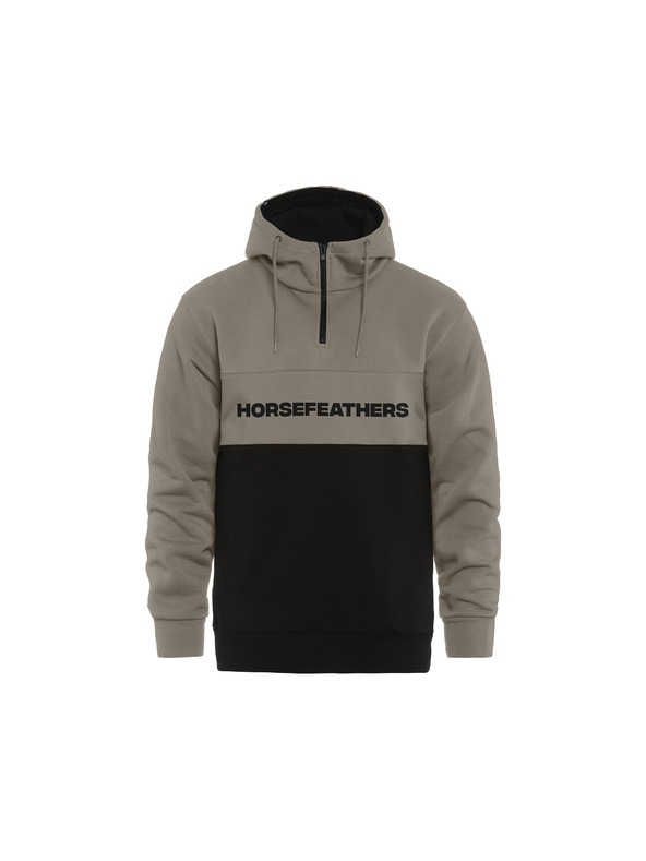 Horsefeathers Hoodie Fulton - taupe/black