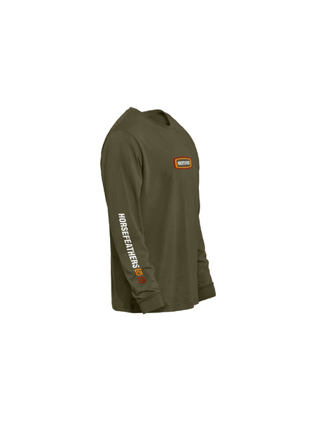 Horsefeathers Langarmshirt Raceway - burnt olive