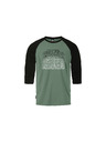Horsefeathers T-Shirt Rollin Raglan - iceberg green/black