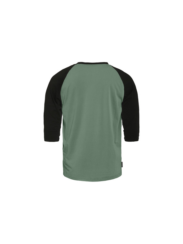 Horsefeathers T-Shirt Rollin Raglan - iceberg green/black