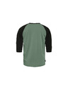 Horsefeathers T-Shirt Rollin Raglan - iceberg green/black