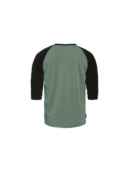 Horsefeathers T-Shirt Rollin Raglan - iceberg green/black