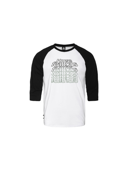 Horsefeathers T-Shirt Rollin Raglan - white/black