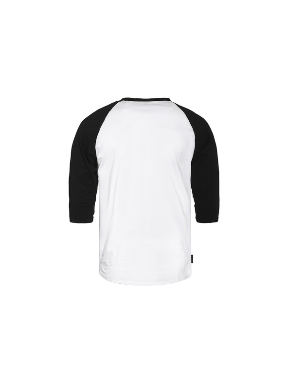 Horsefeathers T-Shirt Rollin Raglan - white/black