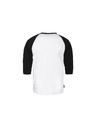 Horsefeathers T-Shirt Rollin Raglan - white/black