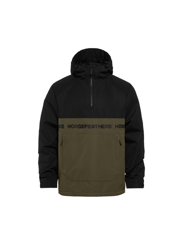 Horsefeathers Jacke Gordie - schwarz/olivnachtgrün