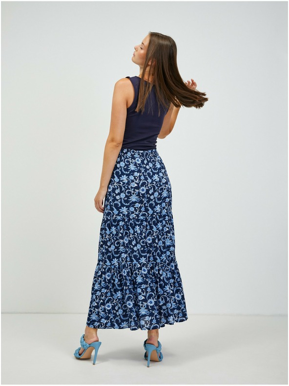 Orsay Dunkelblau geblümter Maxirock von ORSAY