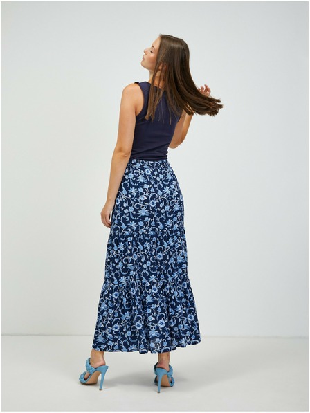 Orsay Dunkelblau geblümter Maxirock von ORSAY