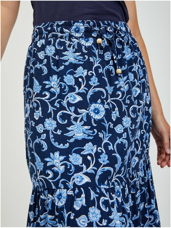 Orsay Dunkelblau geblümter Maxirock von ORSAY