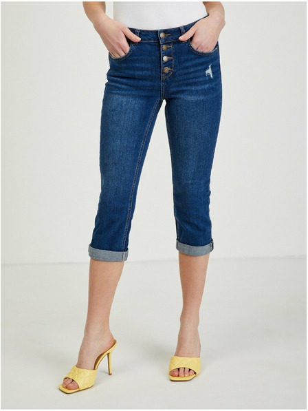 Orsay Dunkelblau Cropped Slim-Fit Jeans für Damen von ORSAY
