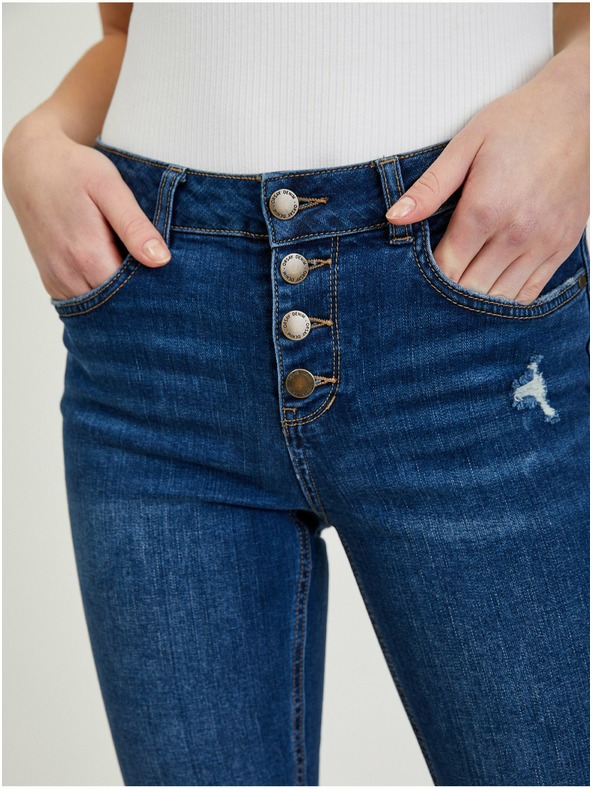 Orsay Dunkelblau Cropped Slim-Fit Jeans für Damen von ORSAY