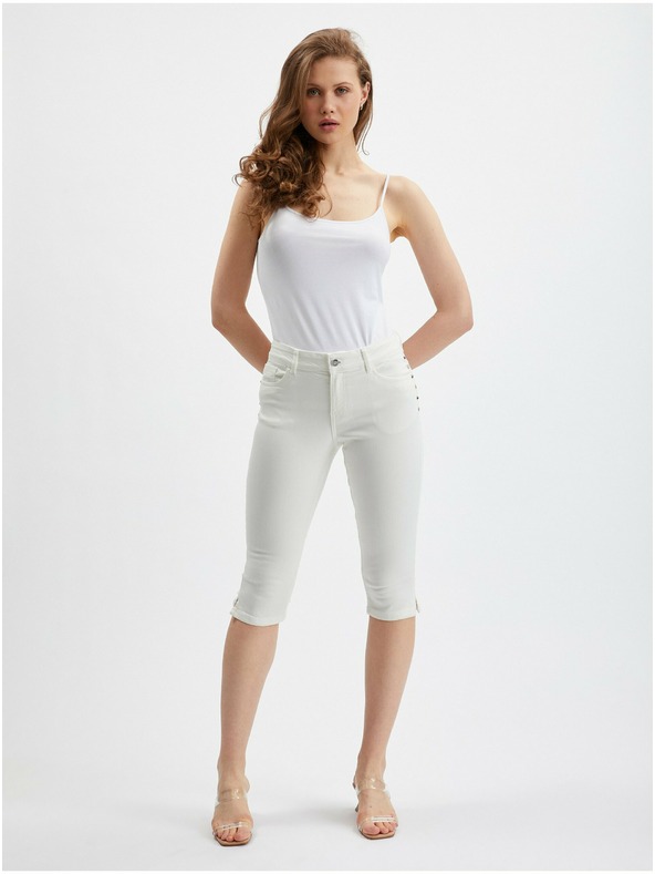 Orsay Weiße Damen-Cropped-Jeans ORSAY