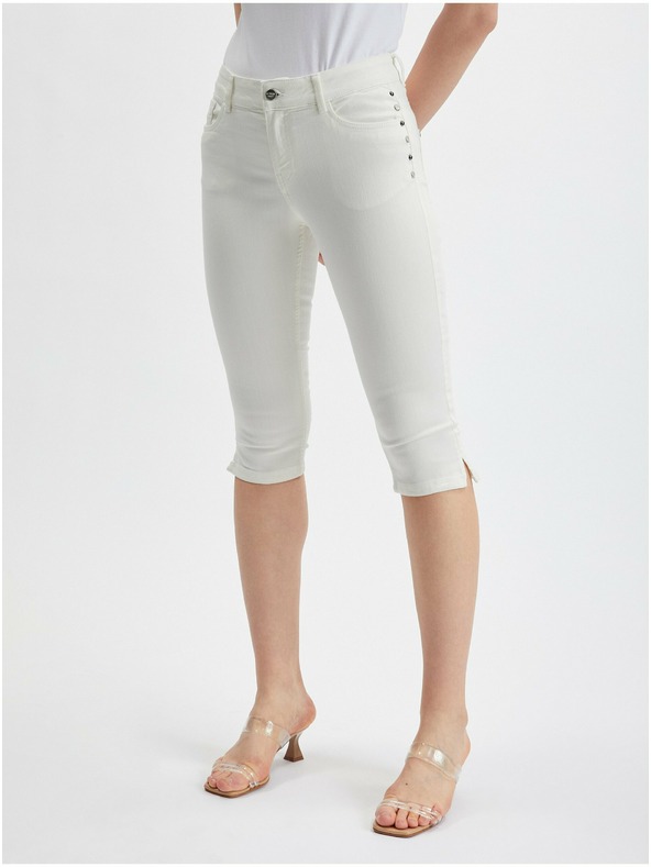 Orsay Weiße Damen-Cropped-Jeans ORSAY