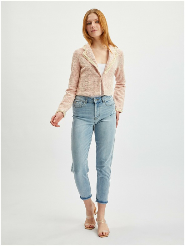 Orsay Hellrosa Damen-Tweedjacke ORSAY